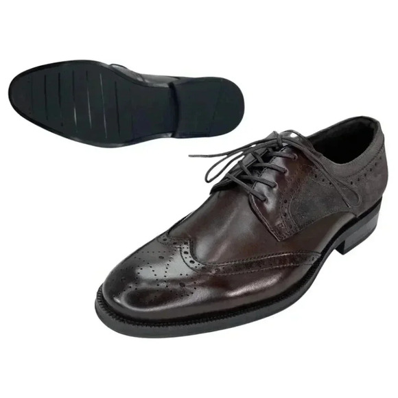 Kenneth Cole Brock Leather Wingtip Mens Oxfords Size 7.5M - Picture 12 of 12